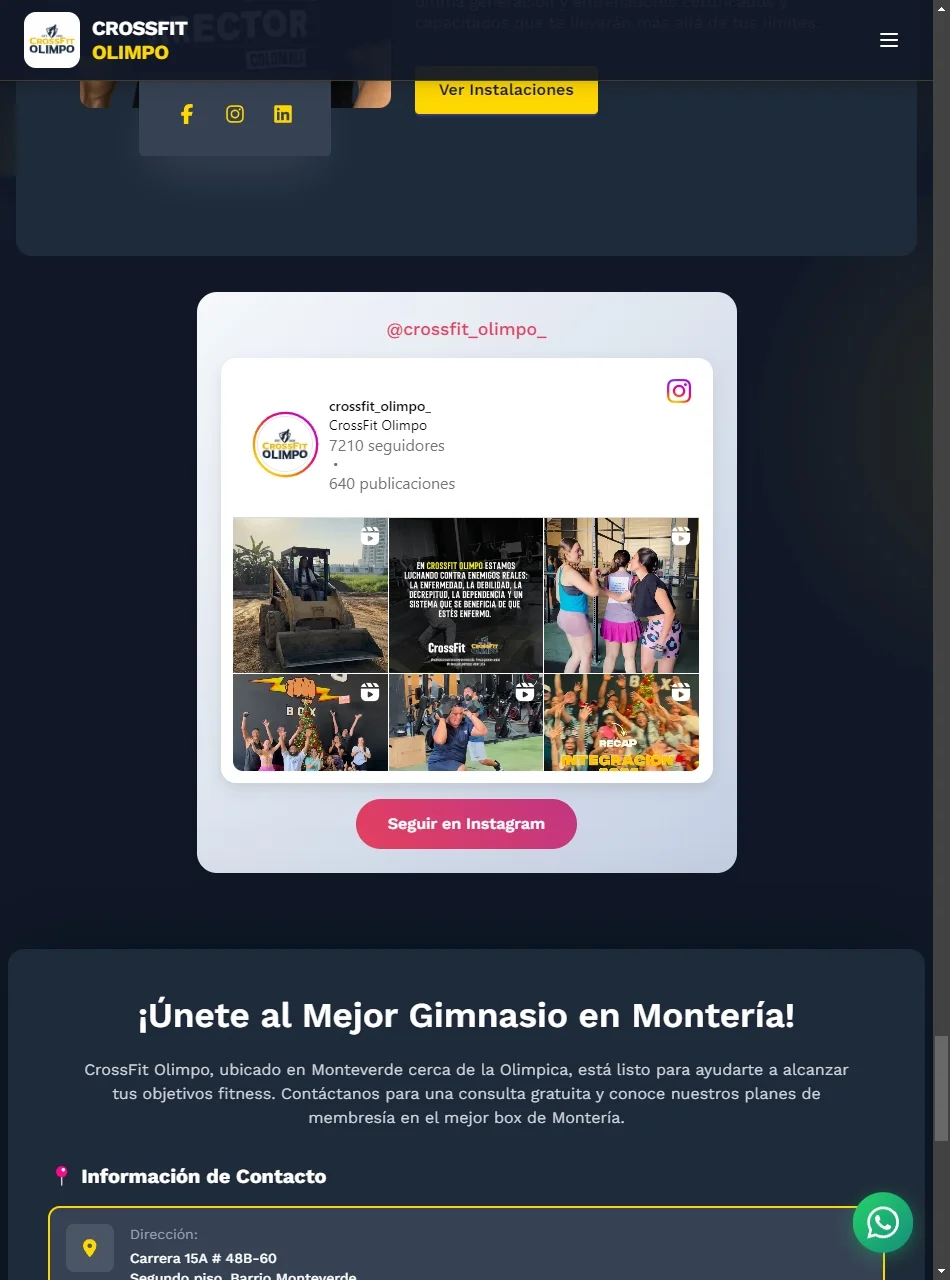 CrossFit Olimpo Box: Comunidad en tiempo real